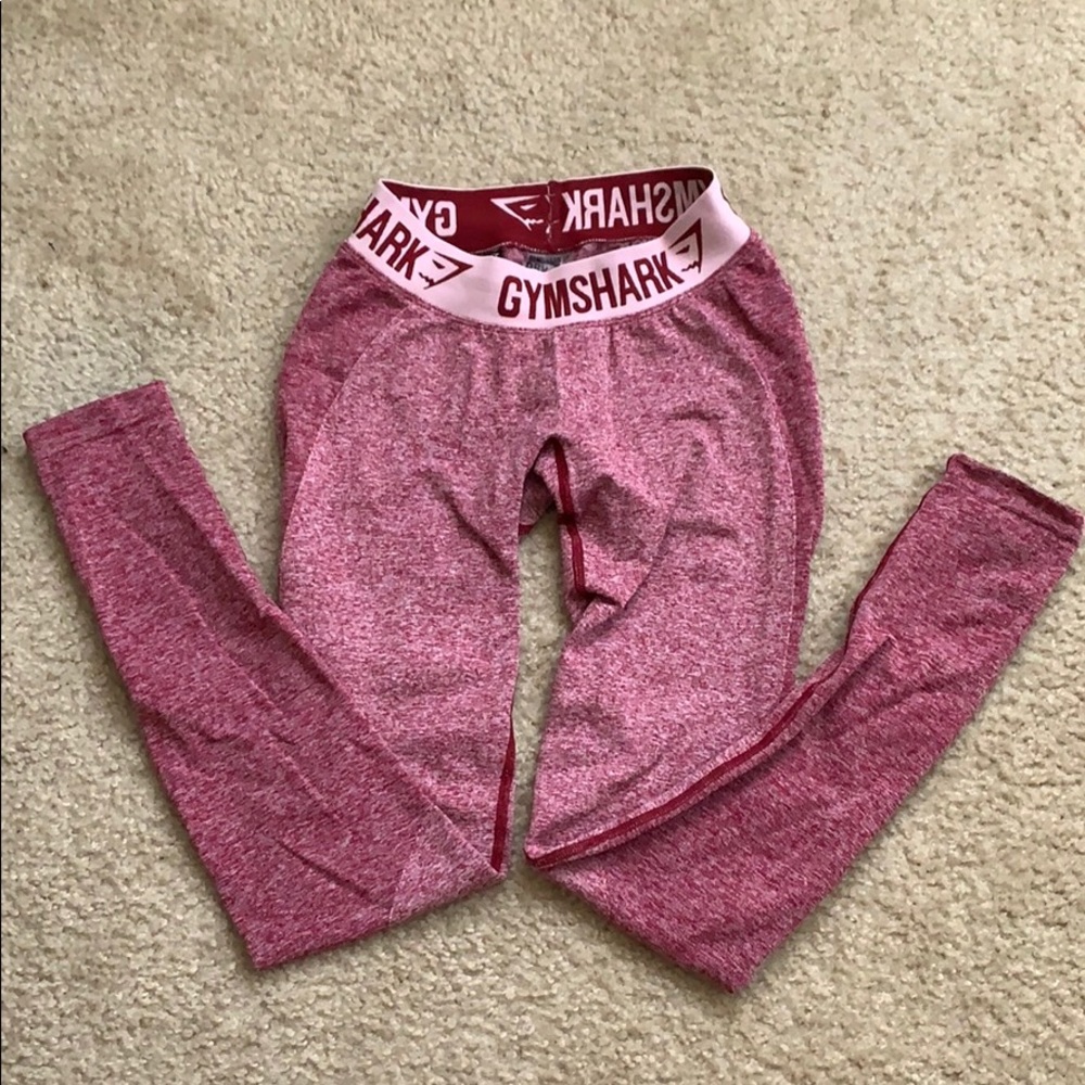 Dark Pink/Maroon Gymshark Flex Leggings